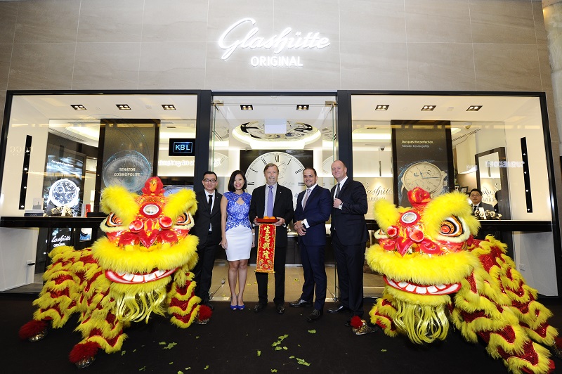 Lion Dance at the Glashutte Original Boutique