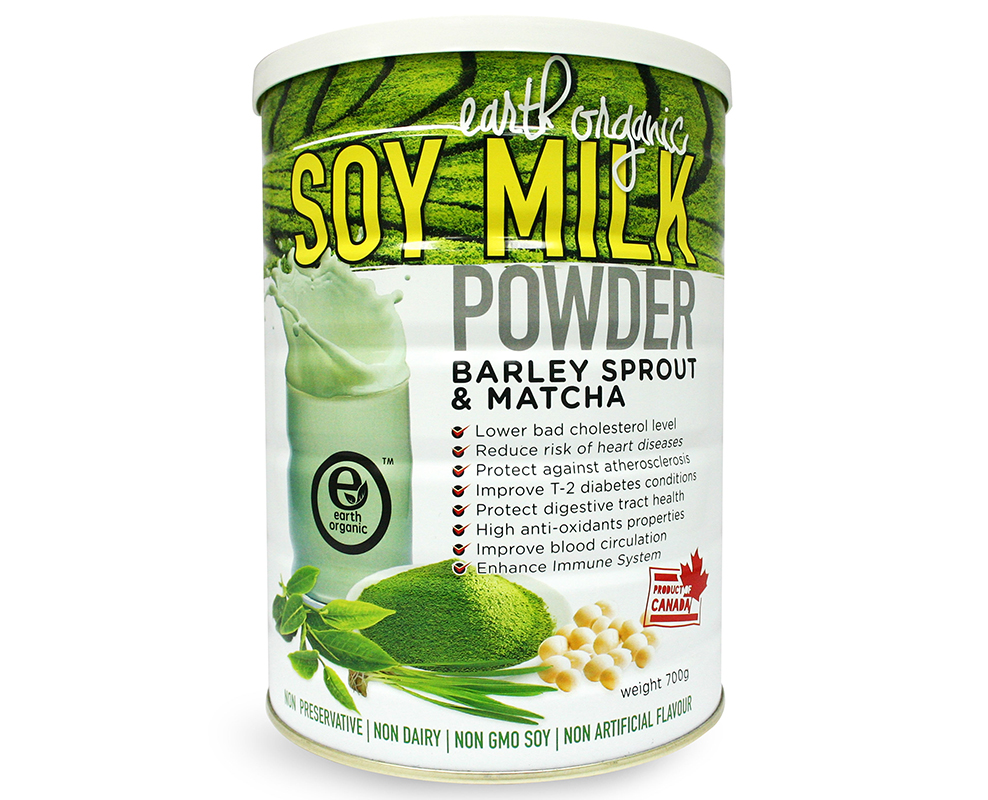 Healthy Snacks Malaysia Earth Organic Barley Sprout & Matcha Soy Milk