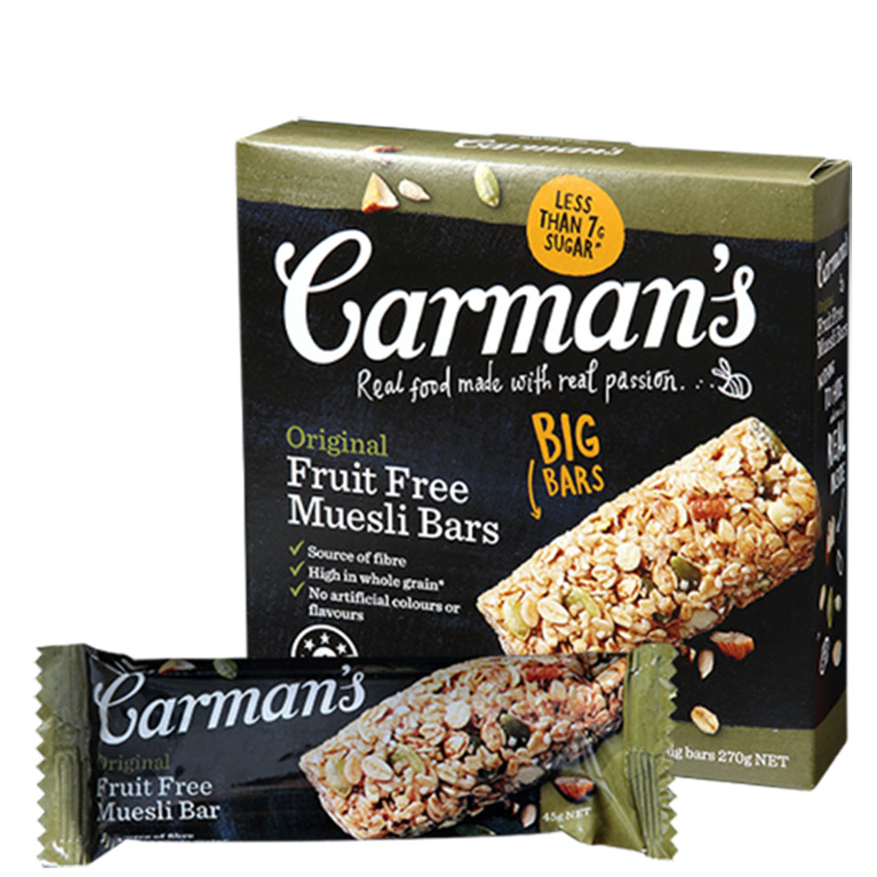 Carman's Original Fruit Free Muesli Bar Signature Market