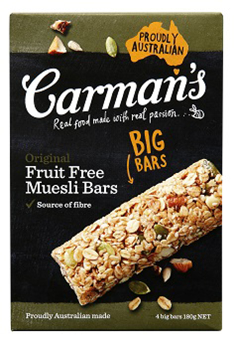 Healthy Snacks Malaysia Carman's Original Fruit Free Muesli Bar