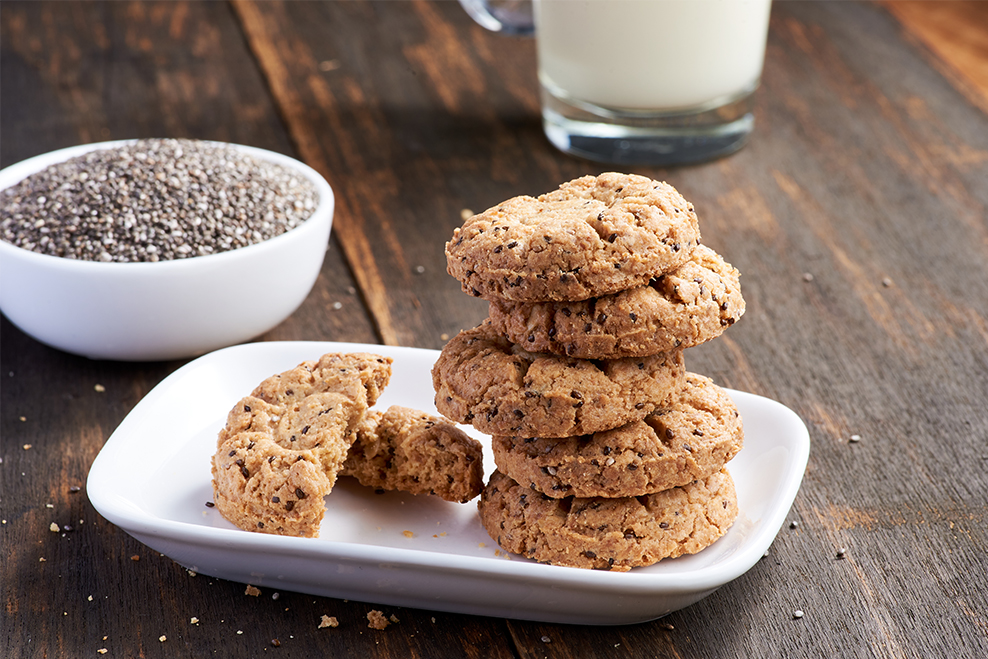 Healthy Snacks Malaysia Organic Chia Seed Wheat Germ Cookies