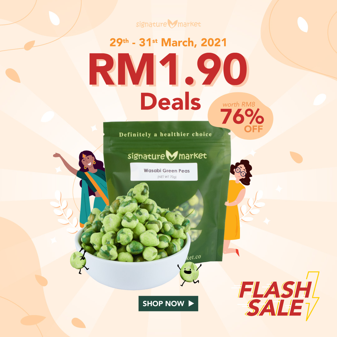 Healthy Snacks Malaysia Wasabi Green Peas Mini Pack