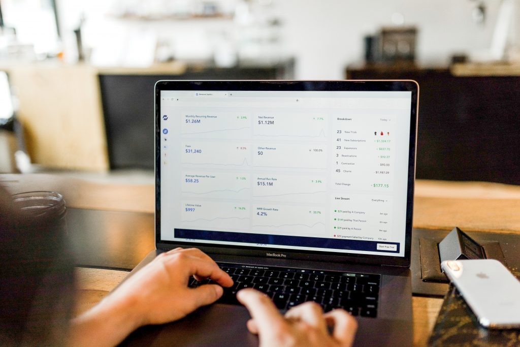 Financial information screen for proptech