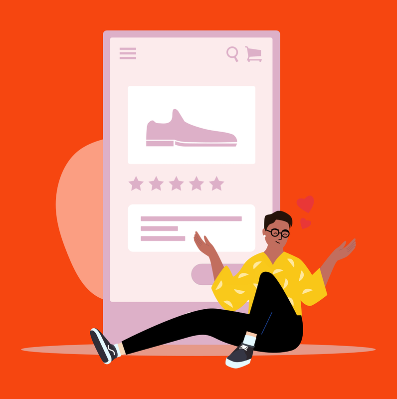 Online to offline part 4 - online shopping graphic