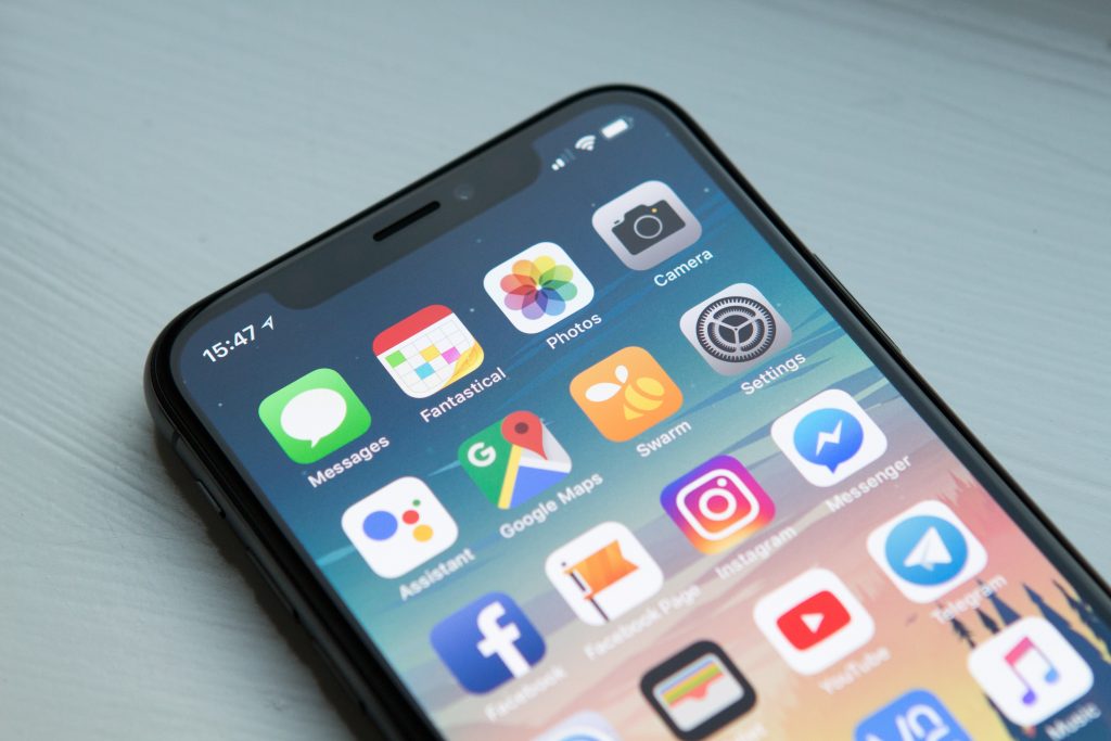 Apps on an iphone image