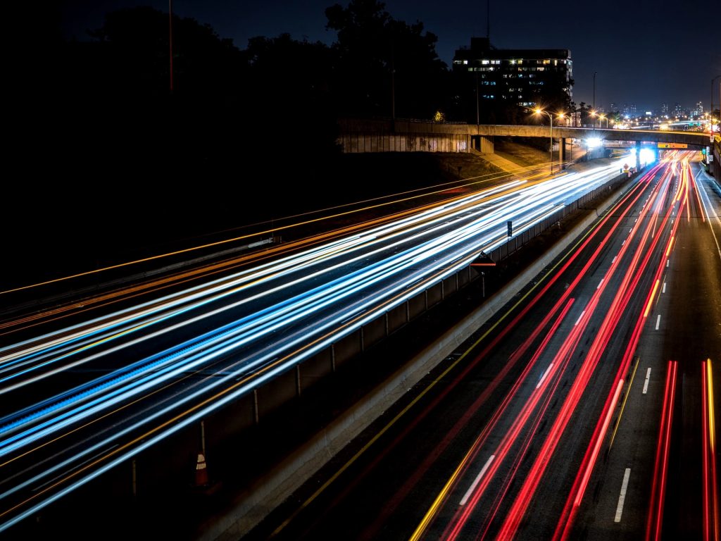 Image showing speeding cars which relates to core web vitals