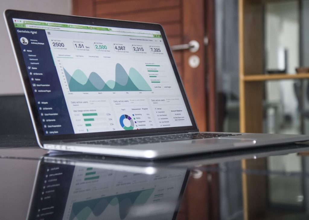 Open laptop showing data to illustrate the data that's available to businesses who want to build customer empathy.