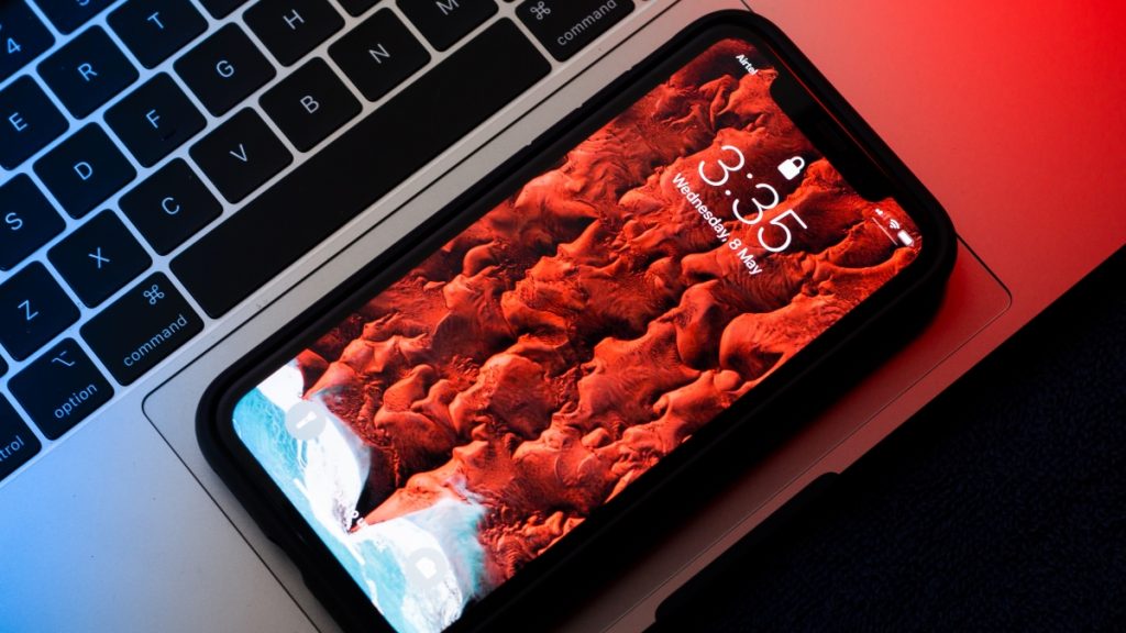 Apple Mail Changes - Image showing an iPhone on a Mac.