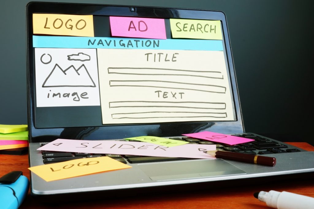 Google eCommerce best practices - image showing UX elements of a website.