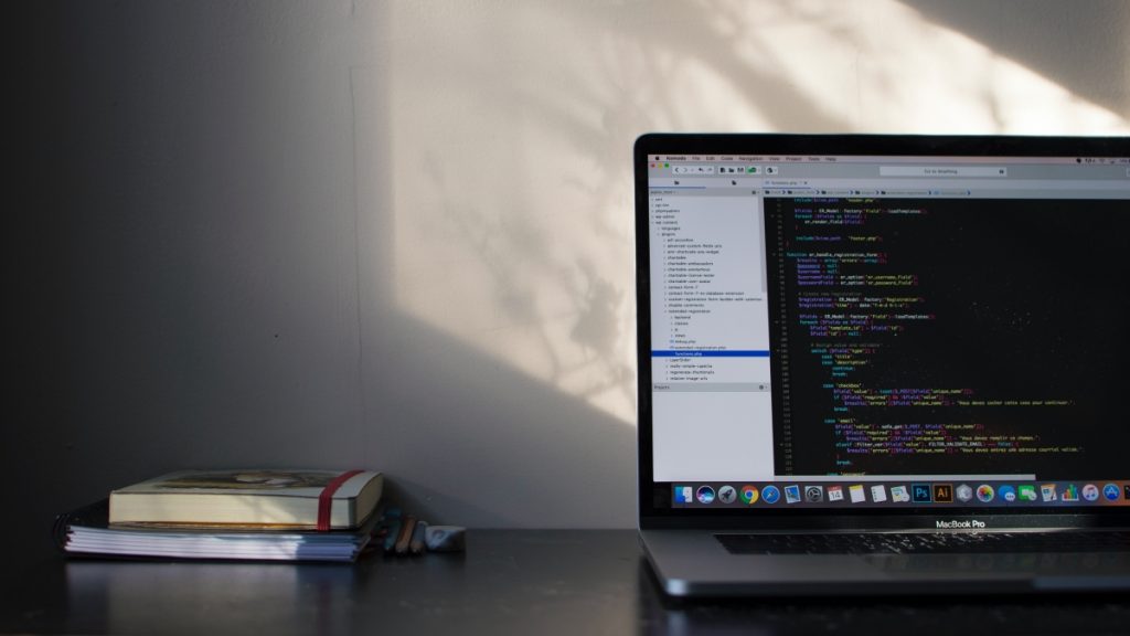 Content Testing: code on a computer that illustrates performance testing.