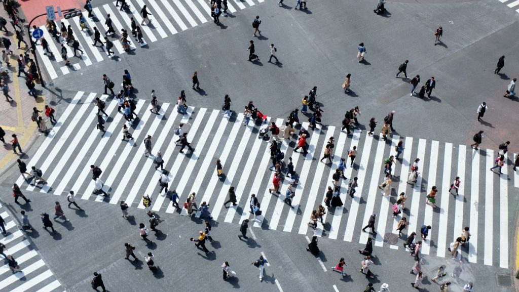 Image of a street crossing in Tokyo.