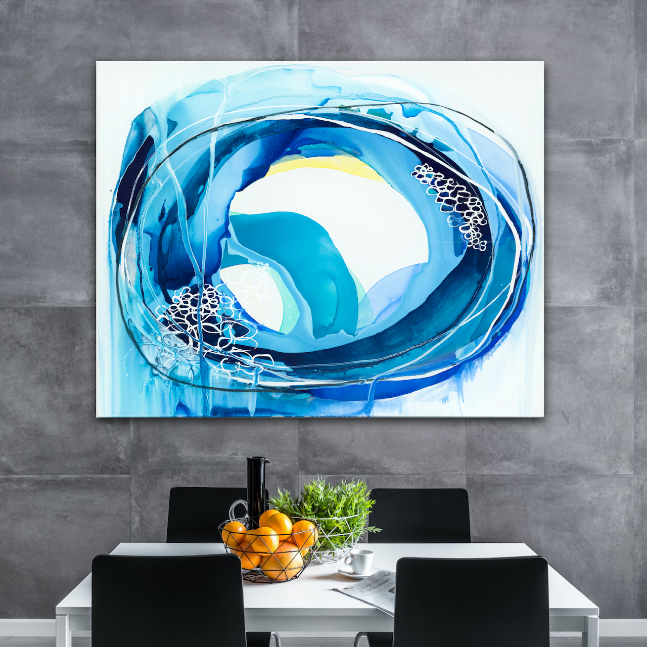 Lara Scolari - Honeycomb Blue II - Installation.jpg