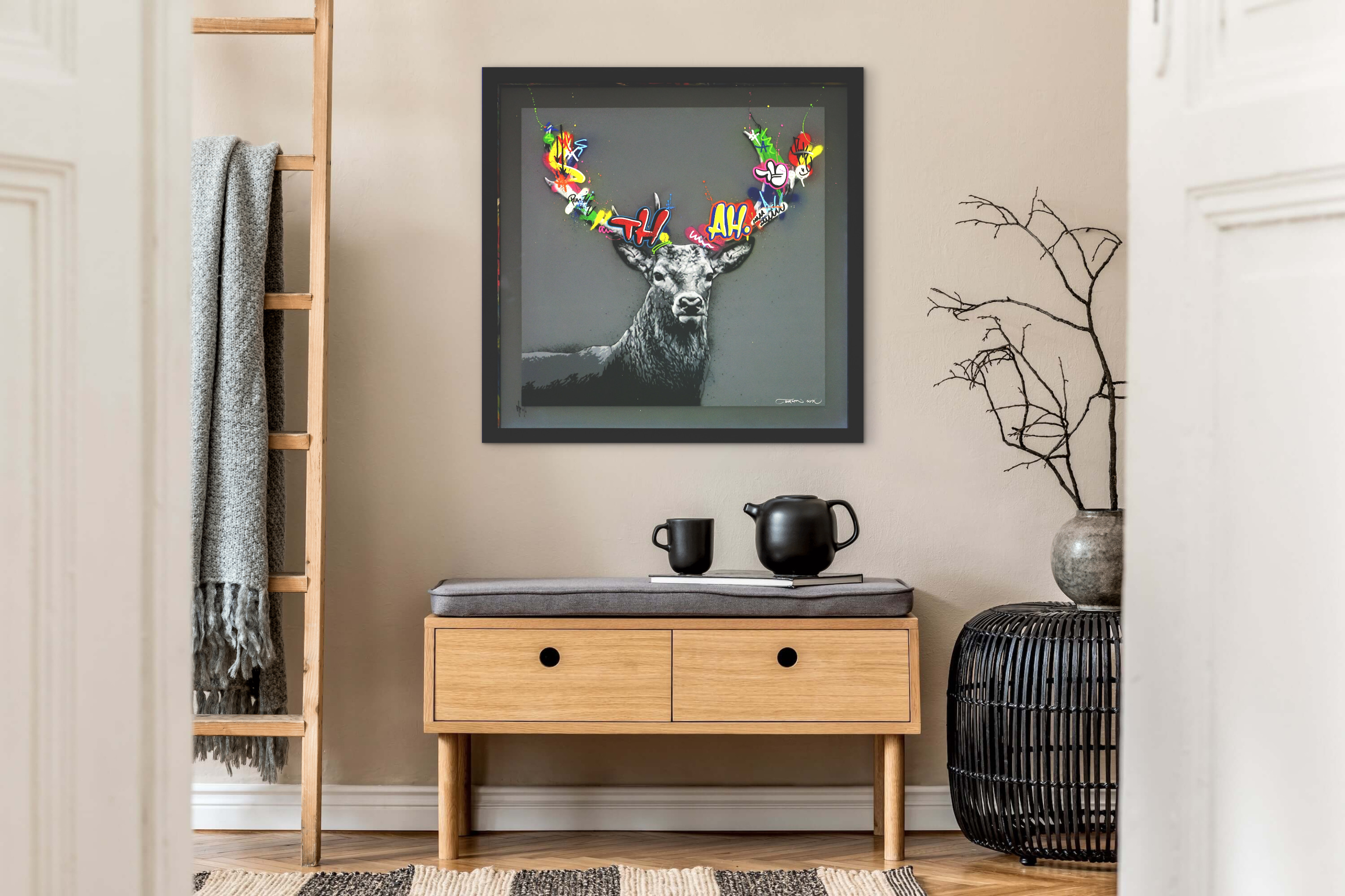 Martin Whatson - The Stag (Grey Acrylic) - Insitu.jpg