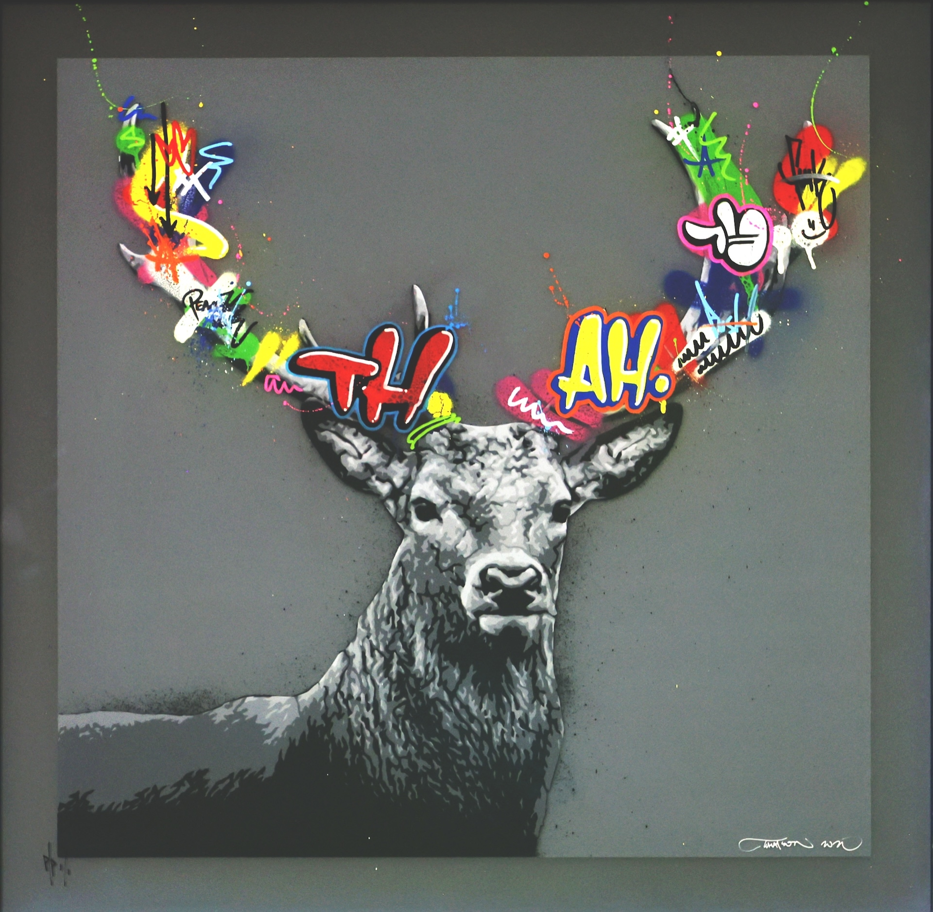 Martin Whatson - The Stag (Grey Acrylic) - Recto.jpg