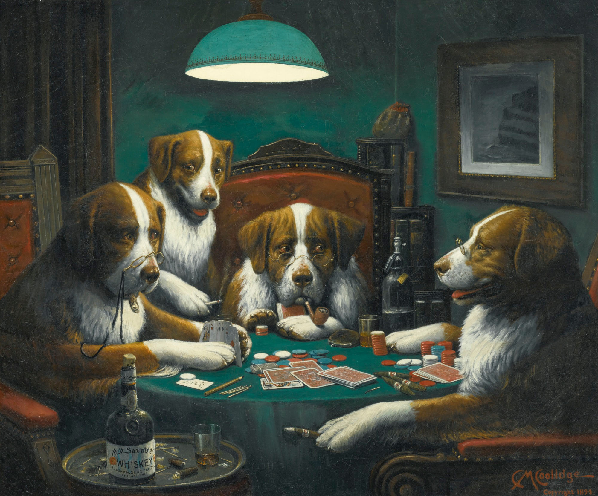 Coolidge - Dogs Playing Pool.jpg