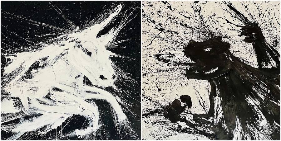 Knot Sew Blah Can Wyatt (Diptych)