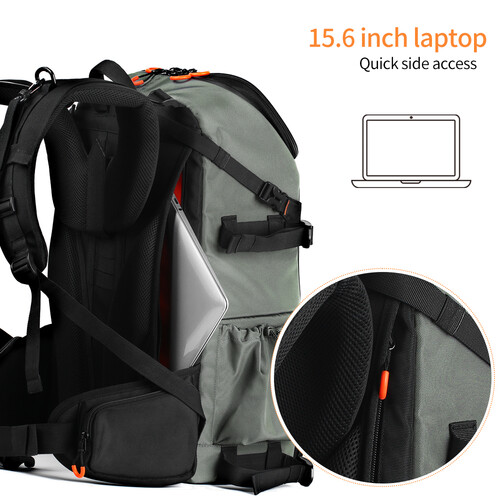 K&F Concept Outdoor Camera Backpack Large Photography Bag with Laptop Compartment - KF13.107