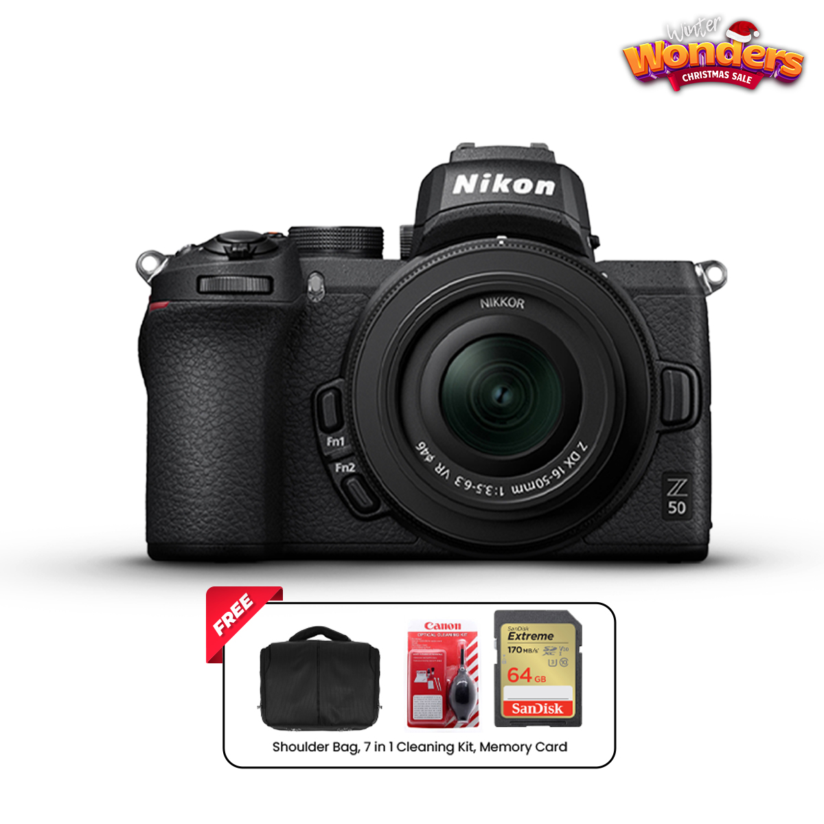 Nikon Z50 Mirrorless Digital Camera with 1650mm Lens CameraLK