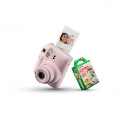 FUJIFILM INSTAX MINI 12 Instant Film Camera (Blossom Pink) with INSTAX Mini Instant Film Pack