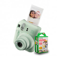 FUJIFILM INSTAX MINI 12 Instant Film Camera (Mint Green) with Instant Film Pack