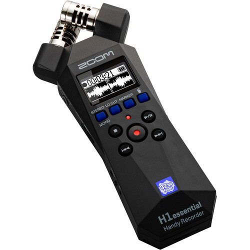 Zoom H1 essential 2-Track 32-Bit Float Portable Audio Recorder