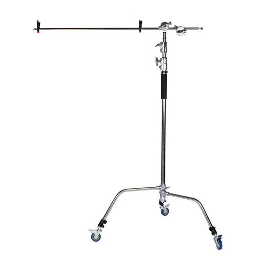 Sirui C-STAND-02 C-Stand with Boom Arm, Casters, and Sandbag (Chrome)