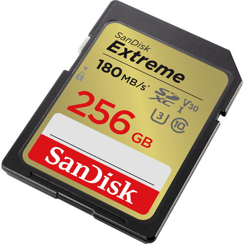 SanDisk 256GB Extreme UHS-I SDXC Memory Card