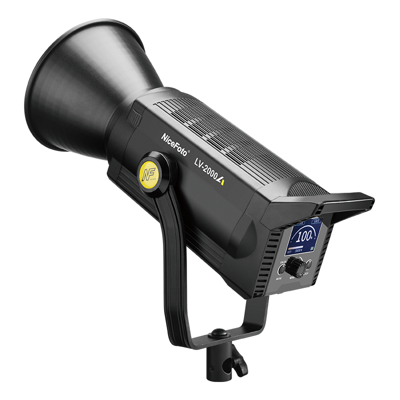 NiceFoto LV-2000A 200W Bi-color COB LED Video Light