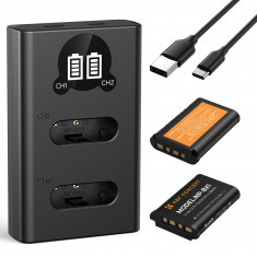 K&F Concept 2-Pack NP-BX1 Battery and Charger Set KF28.0044