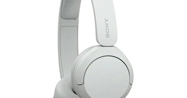 Sony WH-CH520 Wireless Headphones with Microphone (White) CameraLK