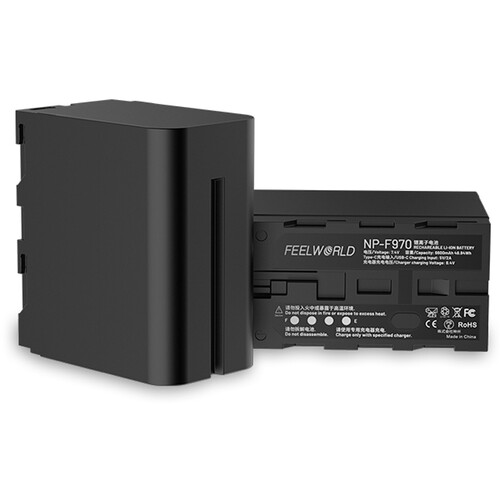 FeelWorld NP-970 Battery with USB-C Charging (6600mAh, L-Series)