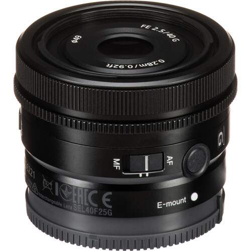 Sony FE 40mm f/2.5 G Lens