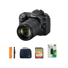 Nikon D7500 DSLR Camera with 18-140mm Lens, Lens Cleaning Pen, Shoulder Bag, SanDisk 128GB Extreme Memory Card & Card Reader
