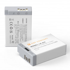 K&F Concept 2-Pack LP-E17 Battery with USB C Fast Charging for Canon