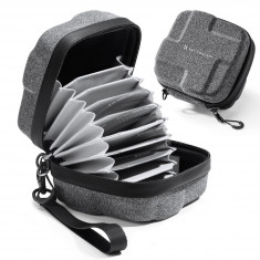 10 Pockets Hard Shell Lens Filter Bag Up to 82mm, Waterproof, Durable, Portable, Camera Filter Pouch
