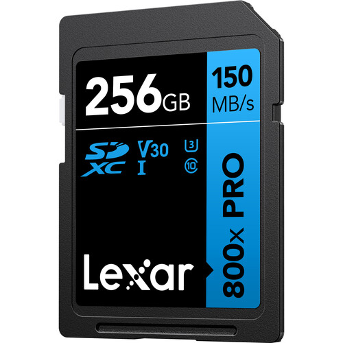 Lexar 256GB High-Performance 800x PRO UHS-I SDXC Card (BLUE Series)