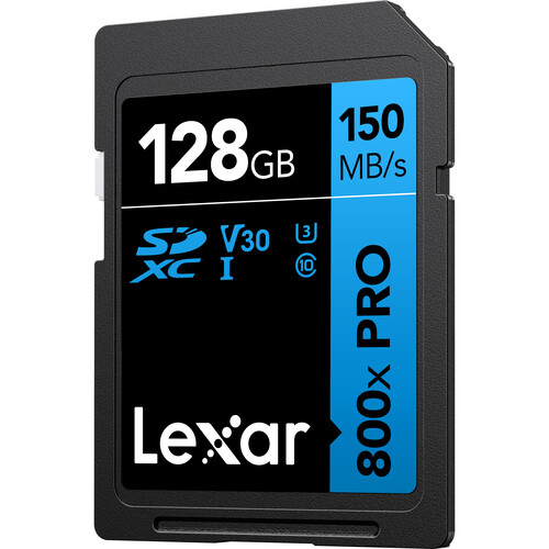 Lexar 128GB High-Performance 800x PRO UHS-I SDXC Memory Card