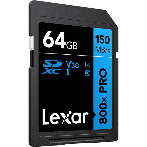 Lexar 64GB High-Performance 800x PRO UHS-I SDXC Memory Card