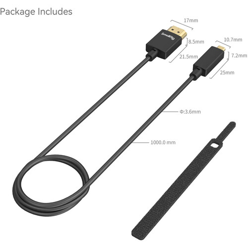 SmallRig Micro-HDMI to HDMI Cable (3.3)