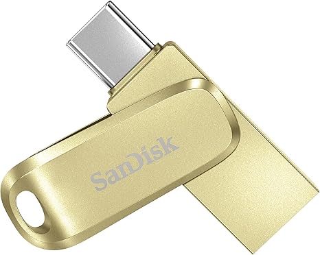 SanDisk Ultra Dual Drive Go USB Type-C - 256GB - 400MB/s (Gold)