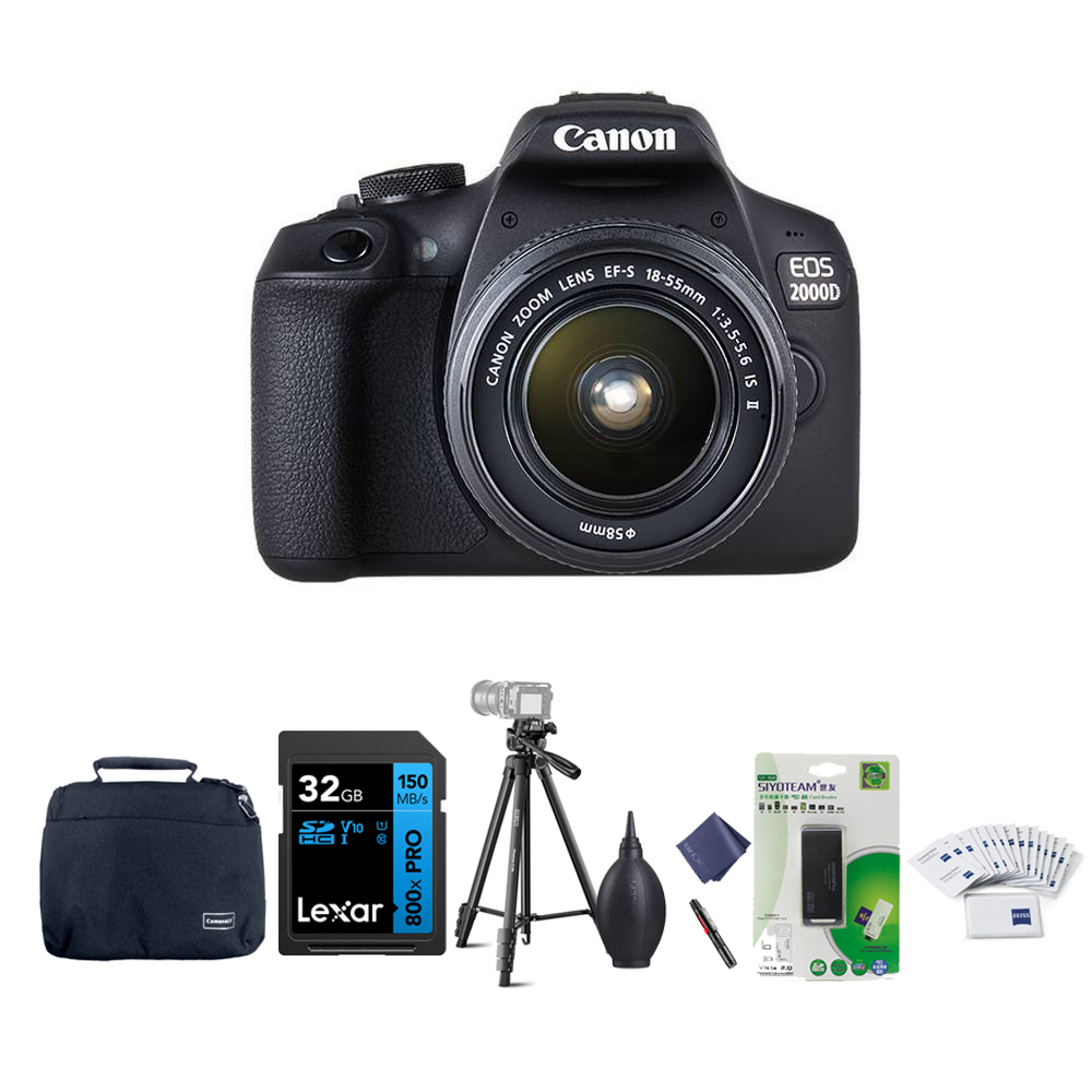 Canon EOS 2000D DSLR Camera with 18-55mm Lens