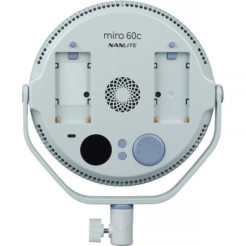 Nanlite miro 60c RGB Round LED Light Panel (Mint Blue)