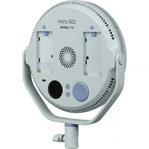 Nanlite miro 60c RGB Round LED Light Panel (Mint Blue)