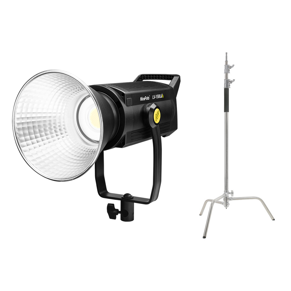 NiceFoto LV-1500A 200W Bi-color COB LED Video Light