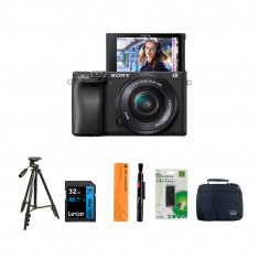Sony Alpha a6400 Mirrorless Digital Camera with 16-50mm Lens with Accessories