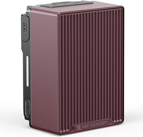 K&F CONCEPT V Mount Battery, 99Wh 6700mAh V-Mount Battery with PD 100W USB-C Fast Charging, with Dual D-TAP/A/USB-C/DC/TFT Display