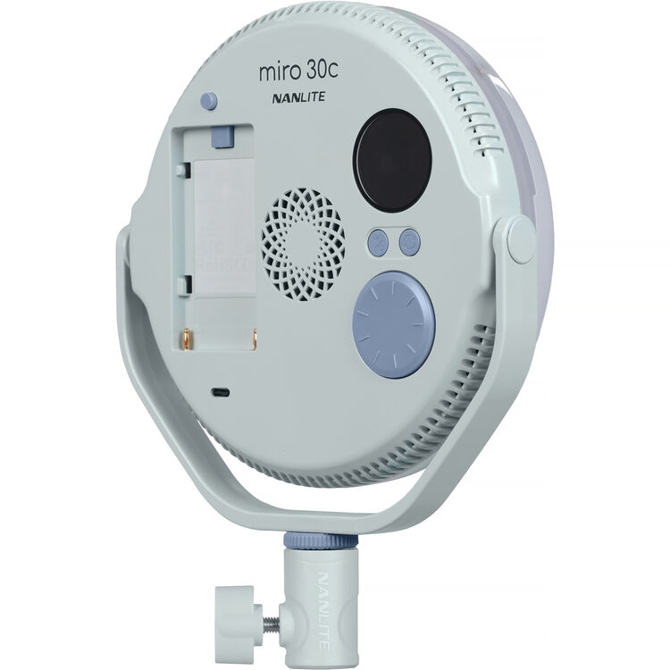 Nanlite miro 30c RGB Round LED Light Panel (Mint Blue)