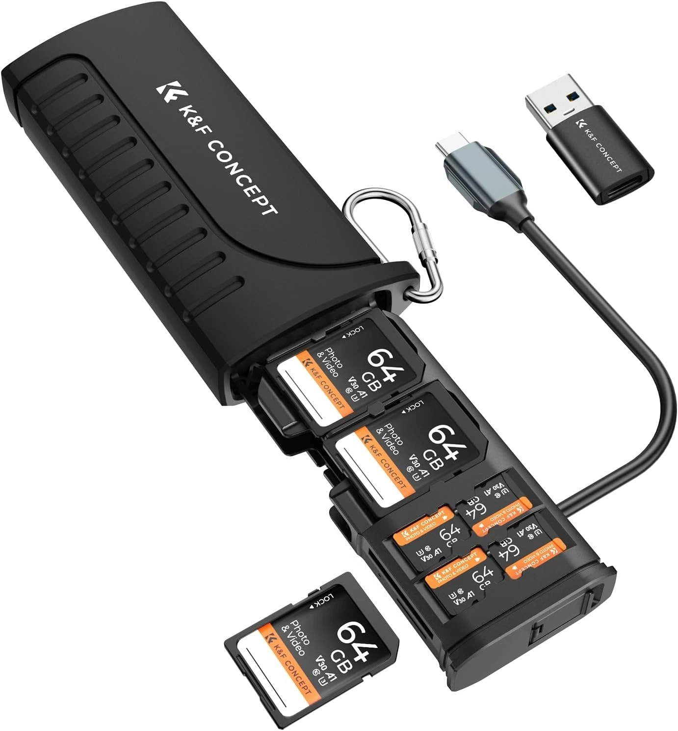 K&F Concept KF31.190 Card reader and Memory Card Case with 12 Slots