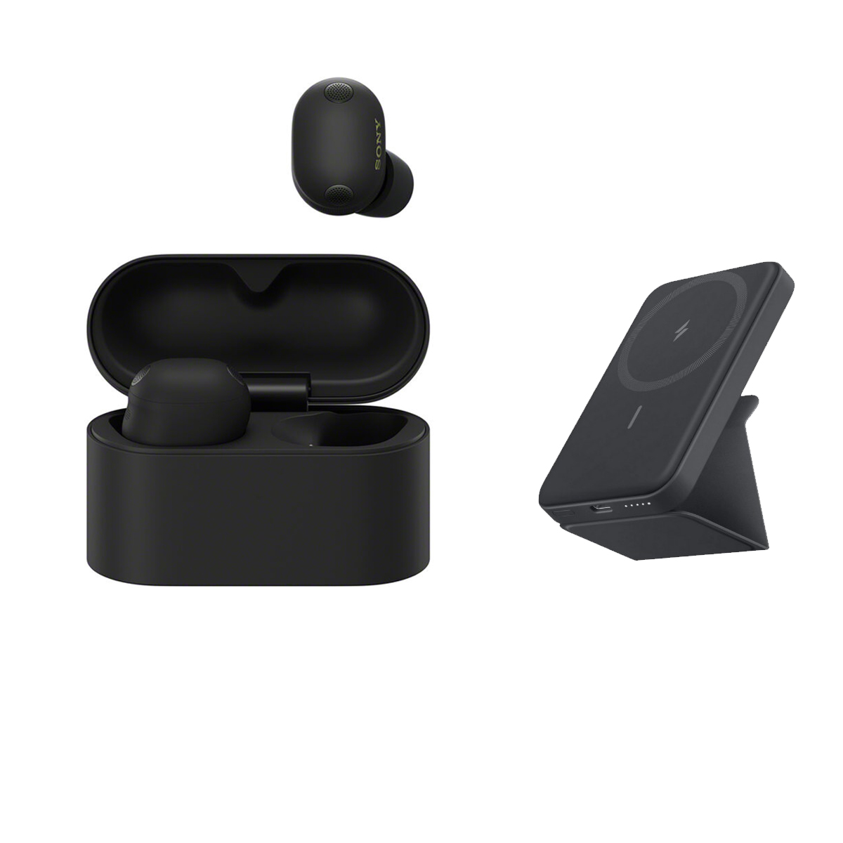 Sony WF-1000XM6 True Wireless Noise-Canceling Earbuds (Black) With Free Anker 5000mah Power bank