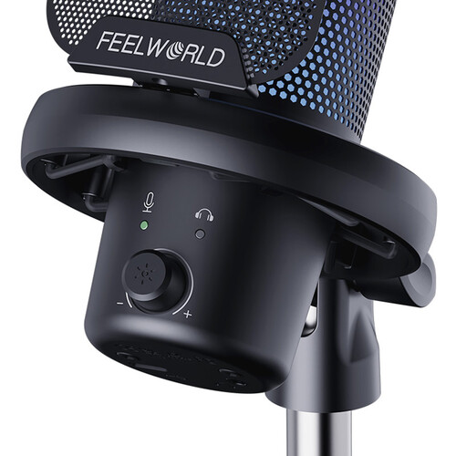 FeelWorld VM1-AS USB-C Gaming Microphone with Boom Arm